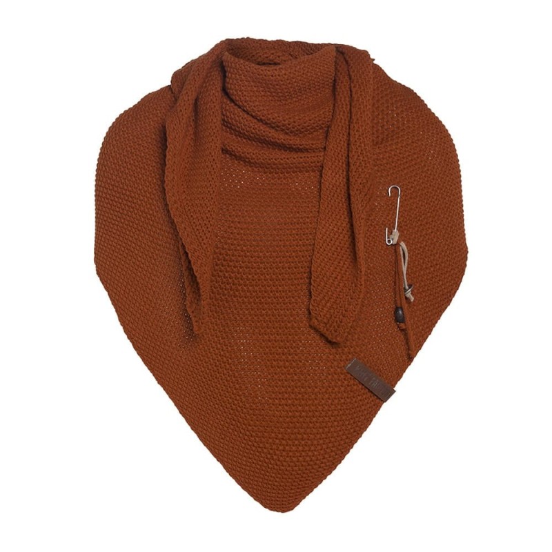 Knitfactory Coco omslagdoek Terra - Verrasjelief