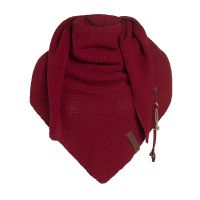 Knitfactory Coco omslagdoek Bordeaux - Verrasjelief