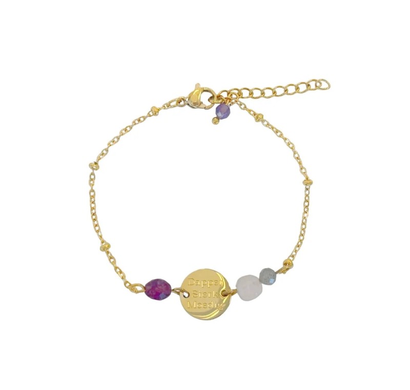 Edelstenenarmbandje Dapper Sterk en Moedig - Verrasjelief
