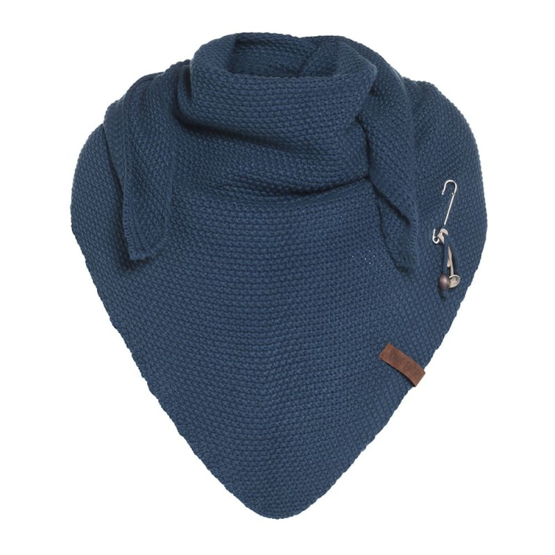 Knitfactory Coco omslagdoek Petrol - Verrasjelief