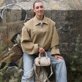 Crossbody handtas met bagcharm Milton - Verrasjelief