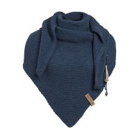 Knitfactory Coco omslagdoek Jeans - Verrasjelief