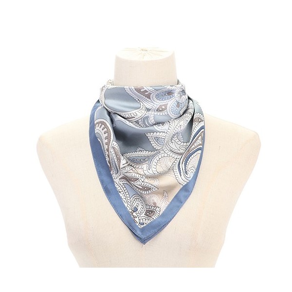 Stijlvolle vierkante zomersjaal in meerdere kleuren en prints Jeans met print - Verrasjelief
