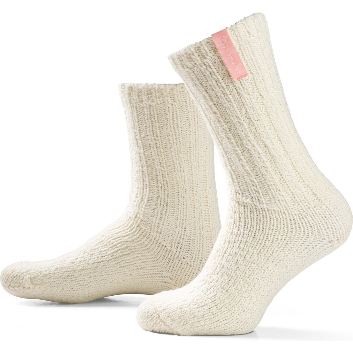 Heerlijk warme schapenwollen Soxs sokken Damessokken sleep Offwhite - maat 37-41