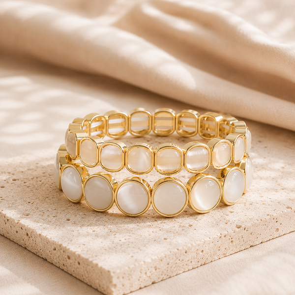 Stijlvolle armbanden Setje Naturel - Verrasjelief