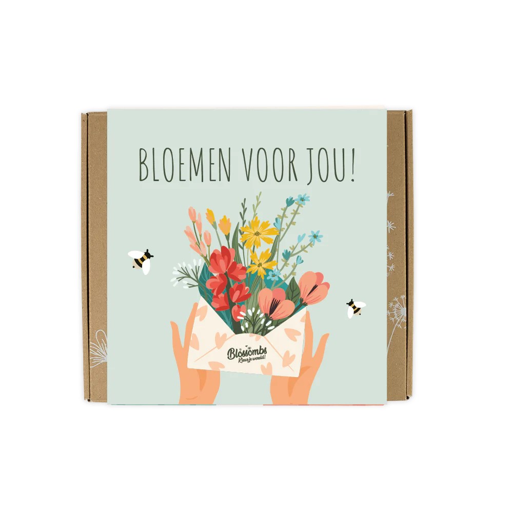 Vrolijke zadenbommetjes Hoera, het is feest! Of Bloemen voor jou Bloemen voor jou