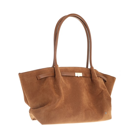 Stijlvolle en suède look schoudertas Cambridge Khaki (lichtbruin) - Verrasjelief