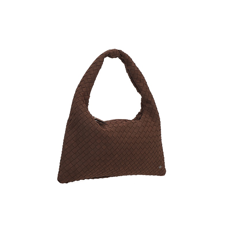 Elegante gevlochten schoudertas met wafelpatroon Browny - Verrasjelief
