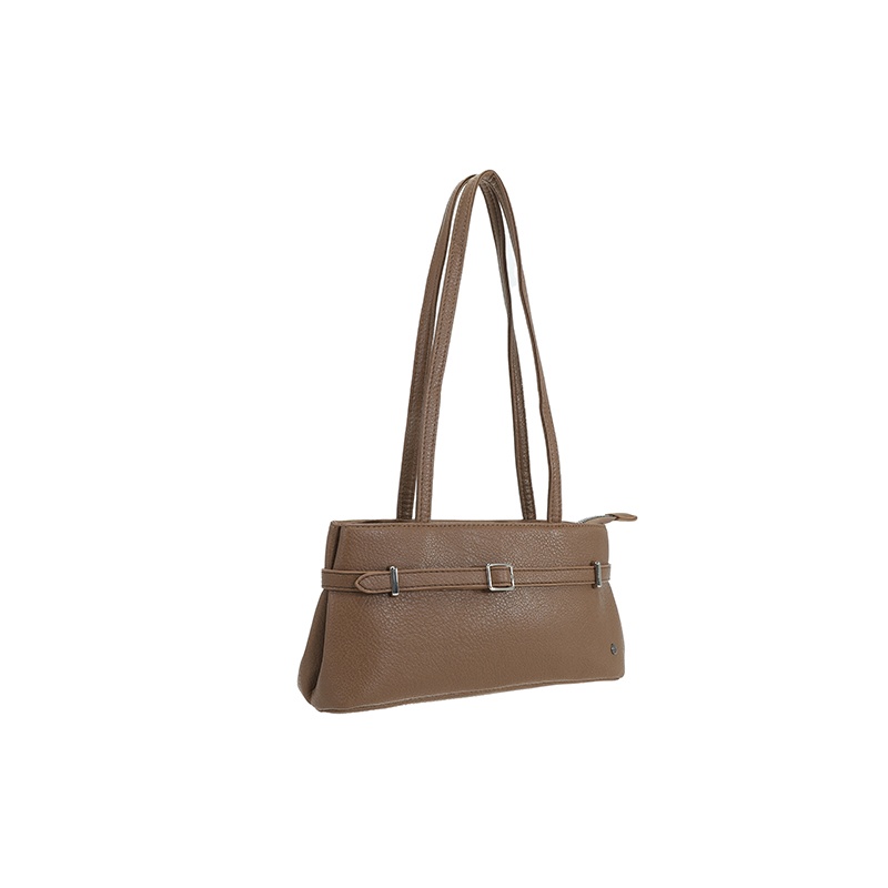 Vlotte schoudertas met leuk detail Browny - Verrasjelief