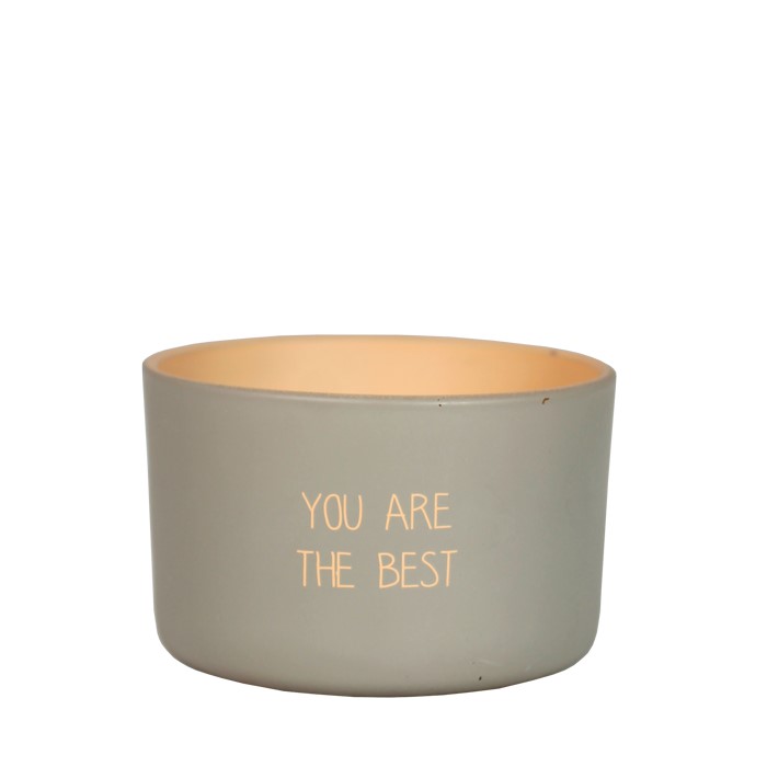 Soja Buitenkaars met Citronella Geur 'Thank you for all you do' of 'You are the Best' You are the Best