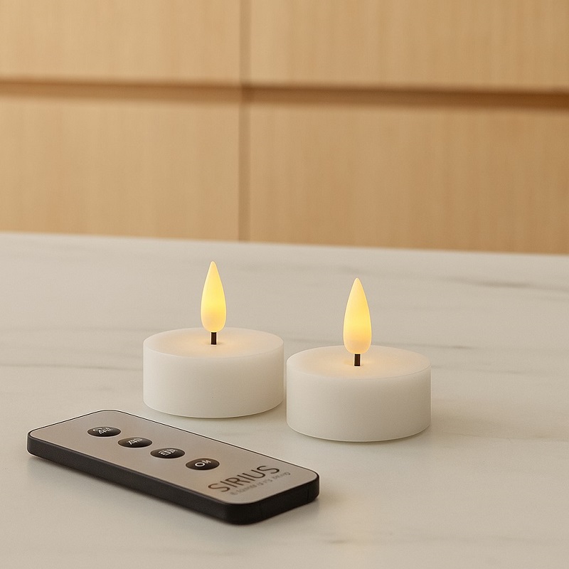 Räder 4 waxinelichtjeshouders LOVE Waxinelichtjeshouders met 4 Sirius waxinelichtjes incl. batterijen én afstandsbediening - Verrasjelief