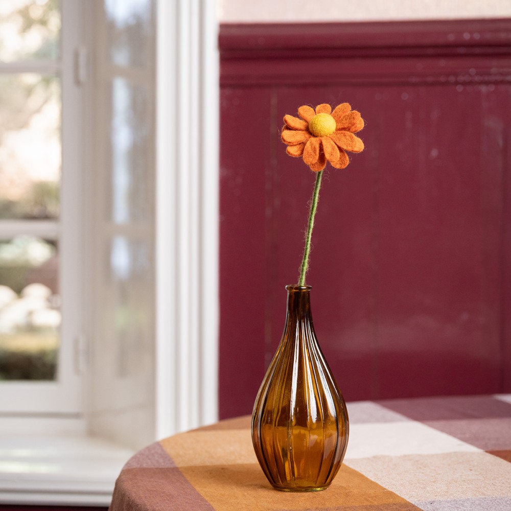 FairTrade Herfst margrietje in cognac, okergeel of bordeaux Cognac - Verrasjelief
