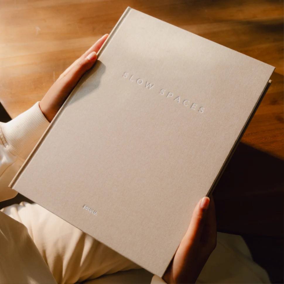 Decoratief linnen opbergboek 'Cosy Living', 'Soft Shades', 'Slow Spaces' Slow Spaces XL - Verrasjelief