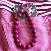 Telefoonkoord met XL kralen - Verrasjelief