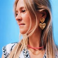 Stijlvolle stainless steel harten oorbellen - Verrasjelief