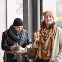 coco omslagdoek van knit factory new camel omslagdoek knit factory coco - Verrasjelief