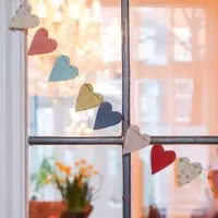 Cadeau idee vrouw slinger met hartjes return to sender. Fairtrade cadeau. Lief cadeautje - duurzaam cadeau
