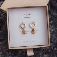 Cadeau voor bergbeklimmster. Oorbellen met hoge toppen.