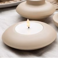 Set van drie naturel LED kaarsen - Verrasjelief