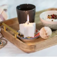 Leuke sterren kaars. perfect kerst cadeau. leuke thuis decoratie.