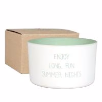 Soja Buitenkaars met Citronella Geur 'Enjoy long, fun summer nights'