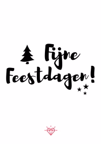 Kaartje Fijne Feestdagen