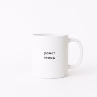 ikpakjein mok met tekst powervrouw in het wit cadeau voor haar origineel cadeau - Verrasjelief