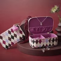 Mini juwelen opberg box hartje of rechthoek in diverse kleuren - Verrasjelief