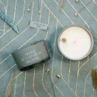 Sojakaars - kaars - flessenpost - complimentje - inspirerende tekst - cadeau - Cadeau voor haar - Leuk cadeau vriendin - Cadeautjes voor haar - Cadeau idee vrouw - Moederdagcadeau - Kado voor mama