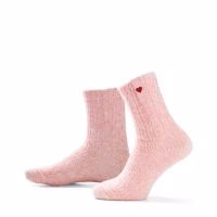 Soxs roze schapenwollen sokken 'Sweetheart' - Verrasjelief