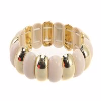 Armband wit met goud statement - Verrasjelief