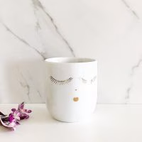 Räder witte koffiemok Goldy met gouden opdruk