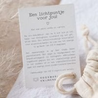 Sterkte cadeau - Condoleance cadeau - Condoleance geschenk - Bijzonder cadeau - Troost cadeau - Troost geschenk - Kaarsje
