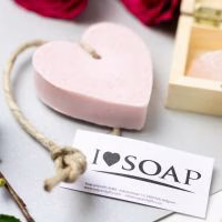 Giftset 'Roze Liefde' - giftset - roze - liefde - zeepje