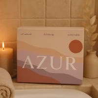 azur giftset dreamy body bar giftset met zeepzakje en standaardje lavendel rosemarijn eucalyptus - Verrasjelief