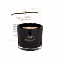 Sojakaars - Geurkaars - Tekst op kaars - Armbandje - Lief - Sfeer - Heart of gold