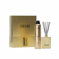 Gouden Giftset Janzen Euphoria met douchemousse en geurstokjes.
