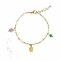 hart onder de riem armbandje saint clairmont cadeau voor een moeilijke tijd - Verrasjelief