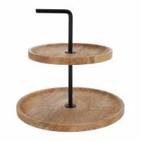 Handige serveertoren van Mangohout - Verrasjelief