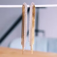 waterval oorbellen met zirkonia van bazou, cadeautje voor haar, cadeautje voor vriendin - Verrasjelief