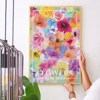 Cadeau bloemen - Bloemenpuzzel cadeau - Puzzel Cadeau - Verjaardagscadeau voor haar
