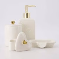 opbergpotje van keramiek met gouden hartje zusss leuk om sieraden in te bewaren - Verrasjelief