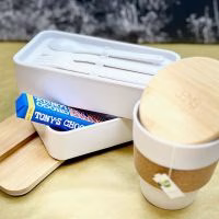 Prachtige giftset met een lunchbox en koffiebeker to go - Verrasjelief
