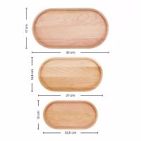 Set van 3 serveerplanken ovaal - Verrasjelief