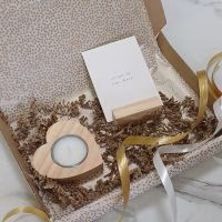 brievenbus giftset ikpakjein kaartje kaarshouder hartje giftset door de brievenbus voor moeilijke tijd - Verrasjelief