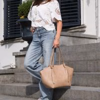 SALE - Stijlvolle shopper met rits en binnenvakken - Verrasjelief