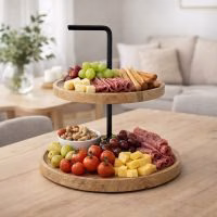 Handige serveertoren van Mangohout - Verrasjelief