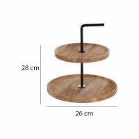 Handige serveertoren van Mangohout - Verrasjelief