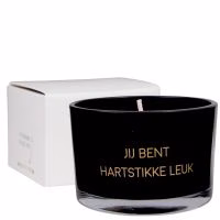 cadeautje voor kerst - kerstcadeau vrouw - sinterklaascadeau voor haar - myflame soja geurkaars jij bent hartstikke leuk - Verrasjelief