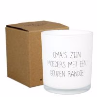 oma, cadeau, sojageurkaars